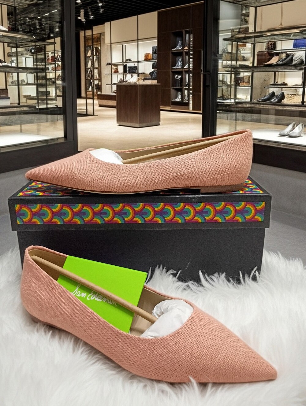 Sam Edelman Wanda Clay Linen Flats Women's Sz 7.5 🆕